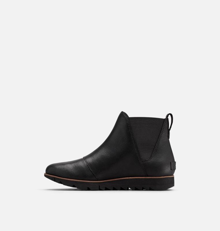 Sorel Dam Stövlar Svarta - Harlow™ Chelsea Låga - UPJ-236540